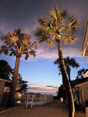 Terrace/patio - Beach Side, Resort Pool, Patio, Walk to Town!
 (Indian Rocks Beach)