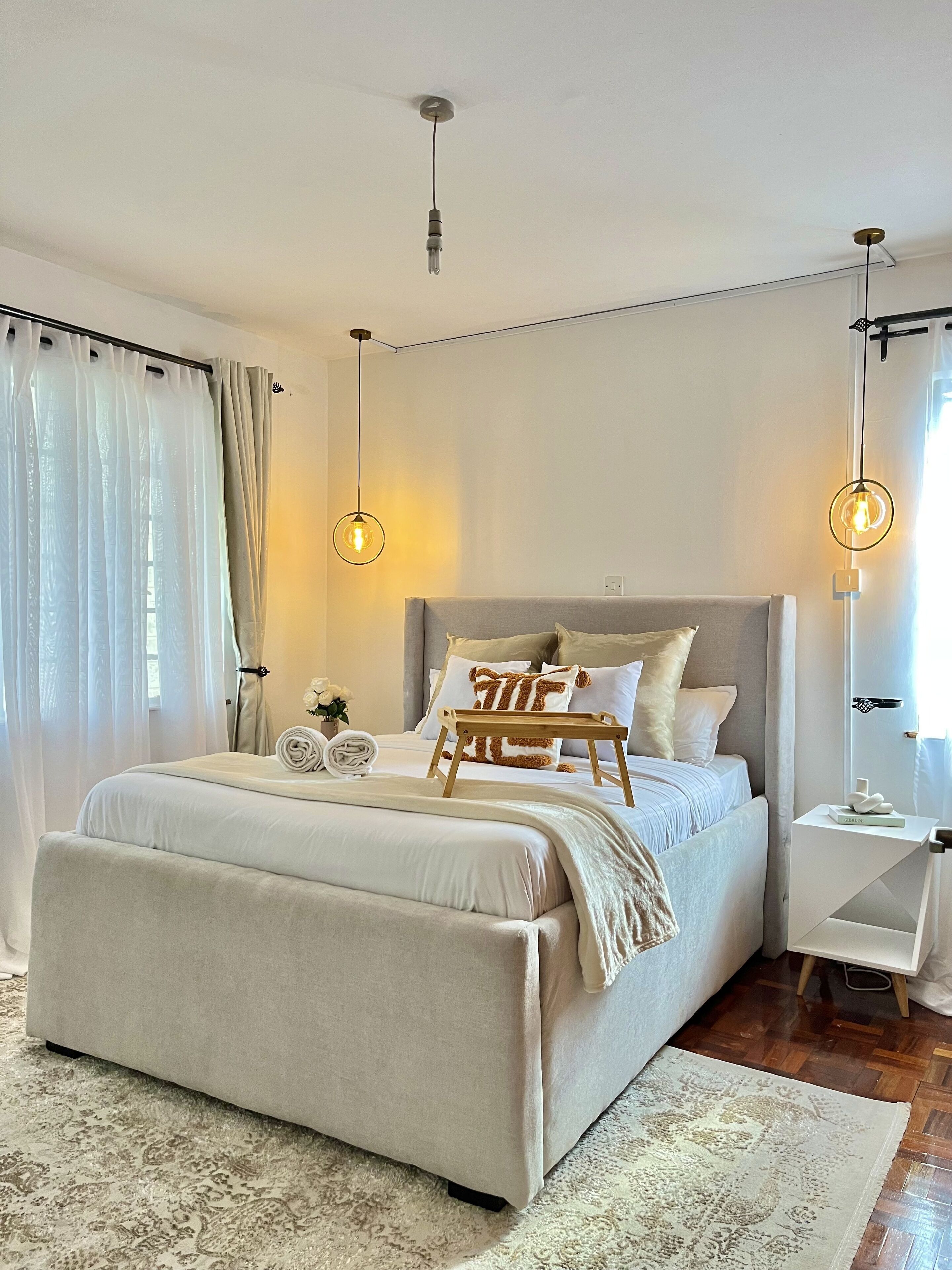 2 bedrooms, iron/ironing board, WiFi, bed sheets