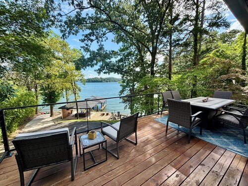 Renovated with great lake views & swim dock!