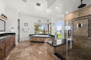 Bathtub, towels - Villa Cabernet -8 BR  Luxury Wine Country Estate (Temecula)