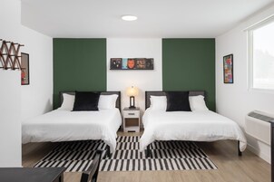 Premium bedding, individually decorated, individually furnished