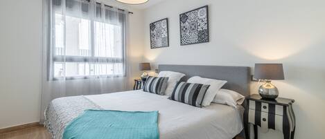 2 bedrooms, iron/ironing board, travel crib, WiFi