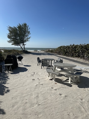 On the beach