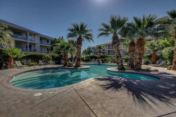 Indoor pool, a heated pool