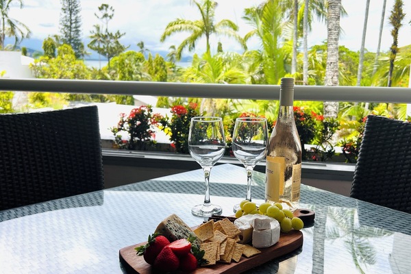 Sit down and relax and enjoy the view before heading out for dinner