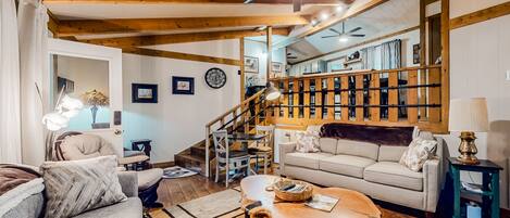 Televisión, reproductor de DVD, libros y videoteca