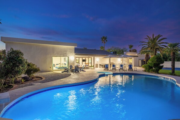 A heated pool