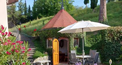 Maison de vacances avec balcon, terrasse privée, jardin commun et Wi-Fi