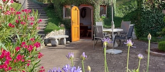 Vakantiehuis met balkon, terras, privétuin, gedeelde tuin en wifi