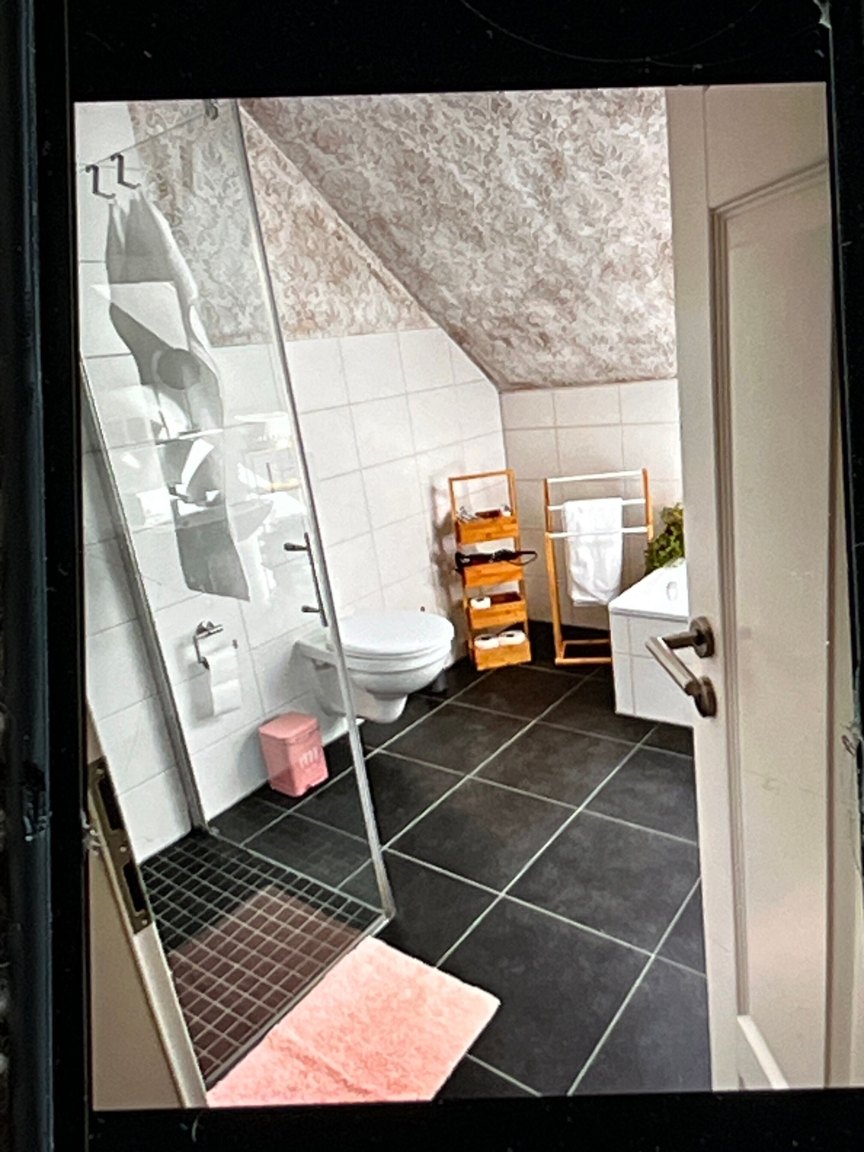 Banyera, assecador de cabells i tovalloles 