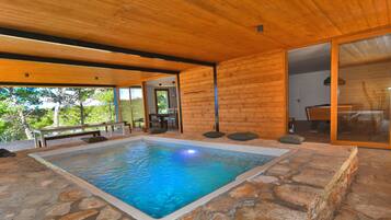 A heated pool
