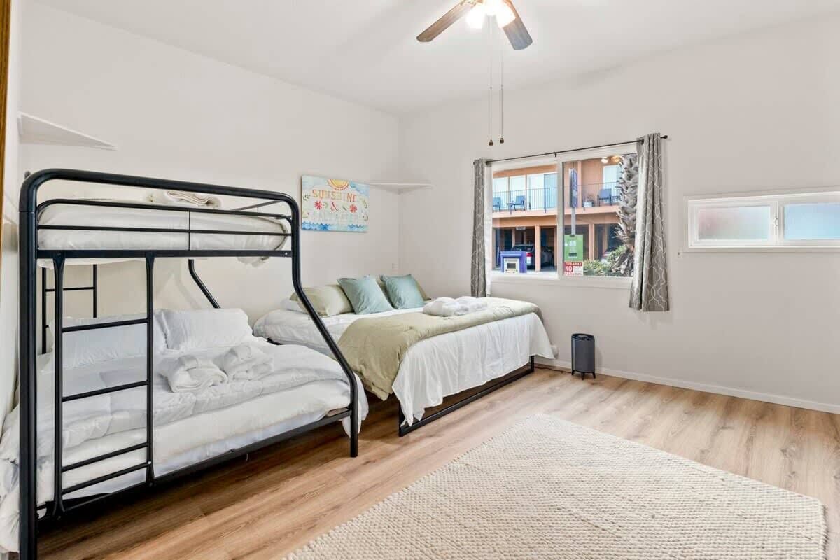 1 bedroom, travel crib, WiFi, bed sheets