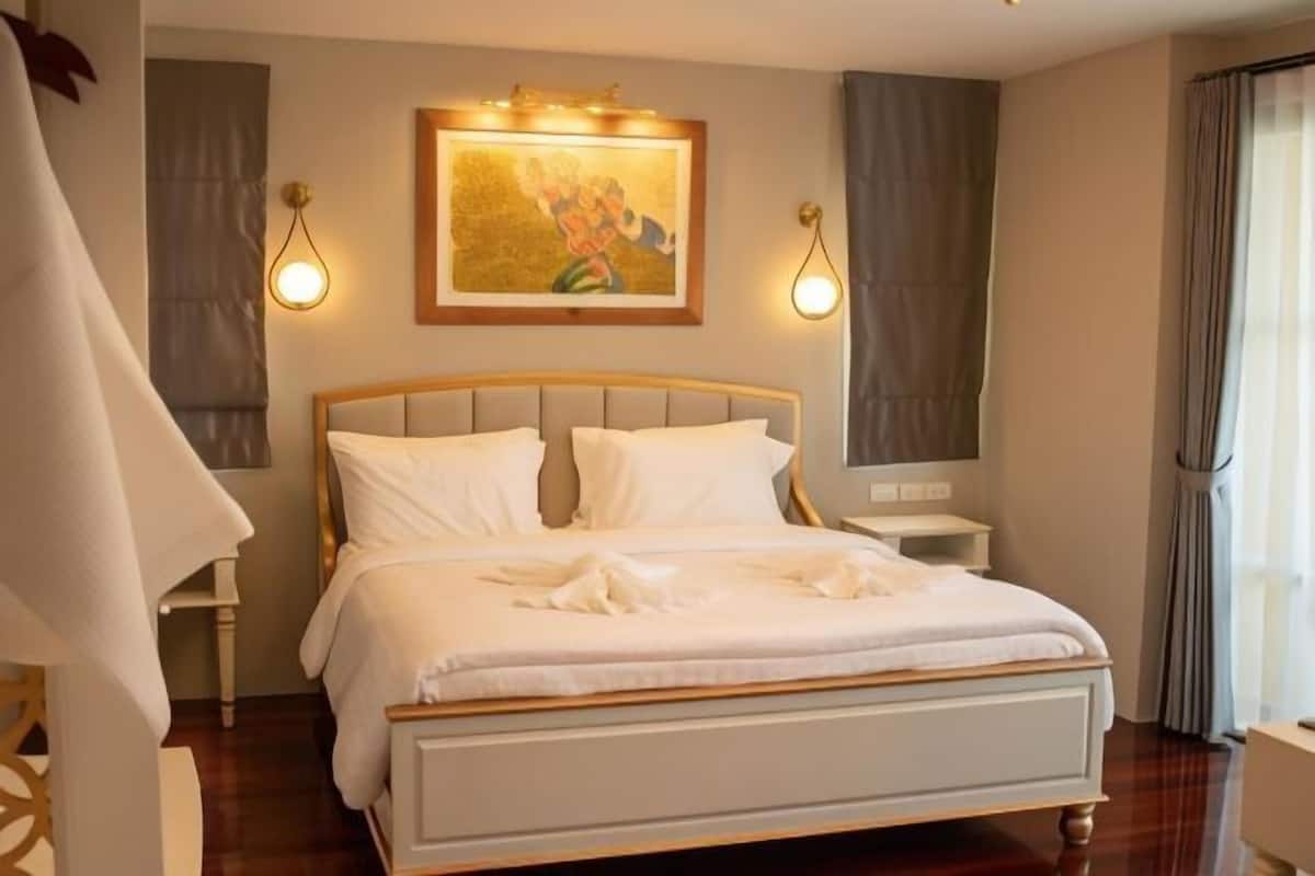 1 habitación y ropa de cama de alta calidad