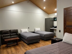 Firemannsrom – superior, 1 soverom, ikke-røyk, elveutsikt | Sengetøy av topp kvalitet, individuelt dekorert og strykejern/-brett