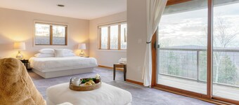 Indoor Pool & Lofted Game Area | Sunroom w/ Sweeping Mountain Views | Wellspring