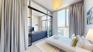 2 室のベッドルーム、アイロン / アイロン台、WiFi、ベッドシーツ