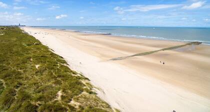 Maison prĂšs de la plage de la mer du Nord