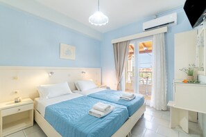 1 bedroom, iron/ironing board, free WiFi, bed sheets - Studio Apartment 'Angelina 2' with Mountain View, Wi-Fi and Air Conditioning (Corfu)