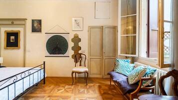 1 bedroom, iron/ironing board, travel crib, WiFi