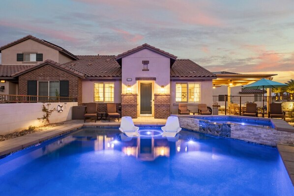 A heated pool