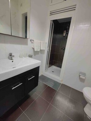 Free toiletries, hair dryer, towels, toilet paper
