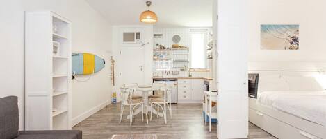 1 bedroom, iron/ironing board, travel crib, WiFi