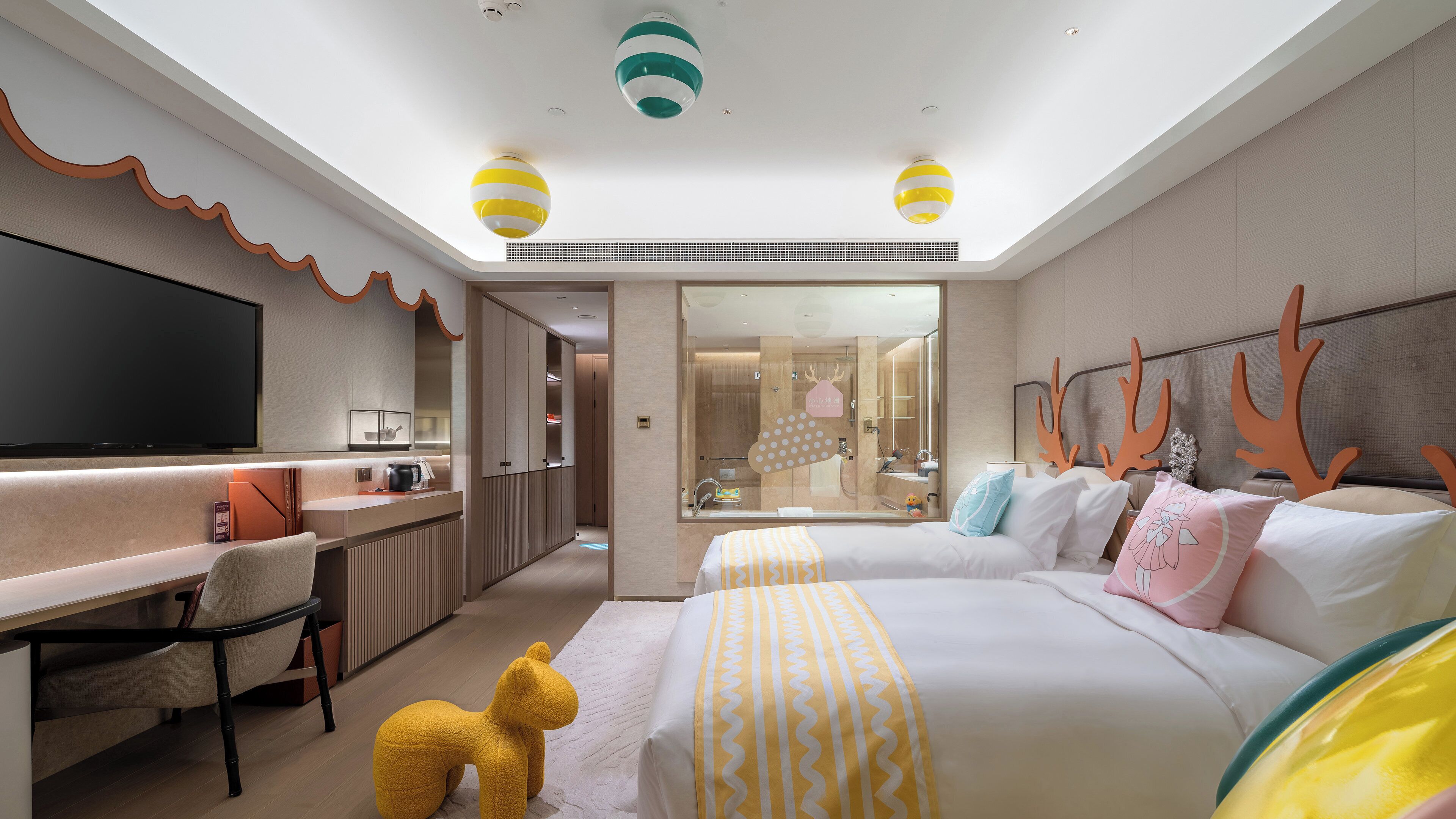 Classic Room, 2 Single Beds (Kids Theme) | Desk, laptop workspace, soundproofing, free WiFi