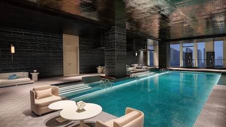 Indoor pool, outdoor pool. InterContinental Wuxi Taihu New City by IHG