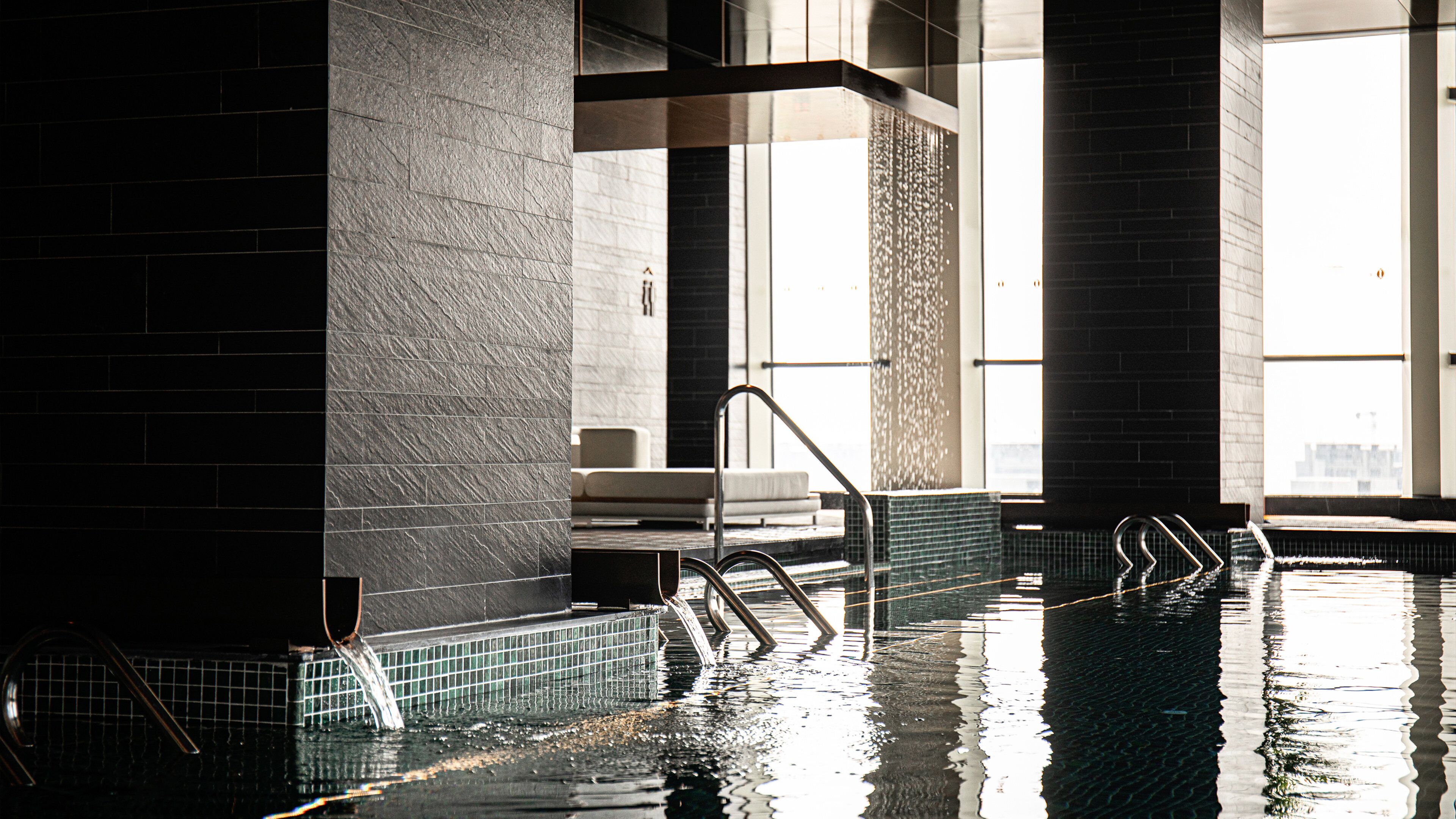 Indoor pool, outdoor pool