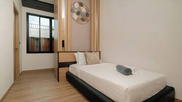 Two-Bedroom Junior Pool Villa - Central | In-room safe, blackout drapes, iron/ironing board, free WiFi