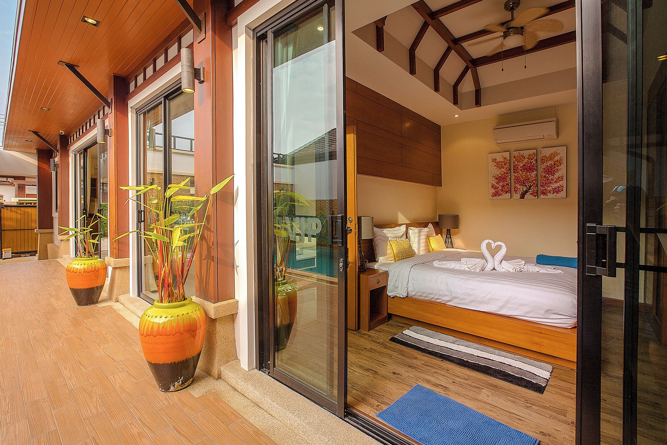 Three-Bedroom Pool Villa - West | In-room safe, blackout curtains, iron/ironing board, free WiFi