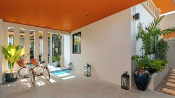 Two-Bedroom Deluxe Pool Villa - Central | In-room safe, blackout drapes, iron/ironing board, free WiFi