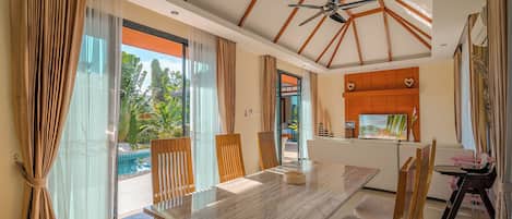 Four-Bedroom Pool Villa - West | Dining room