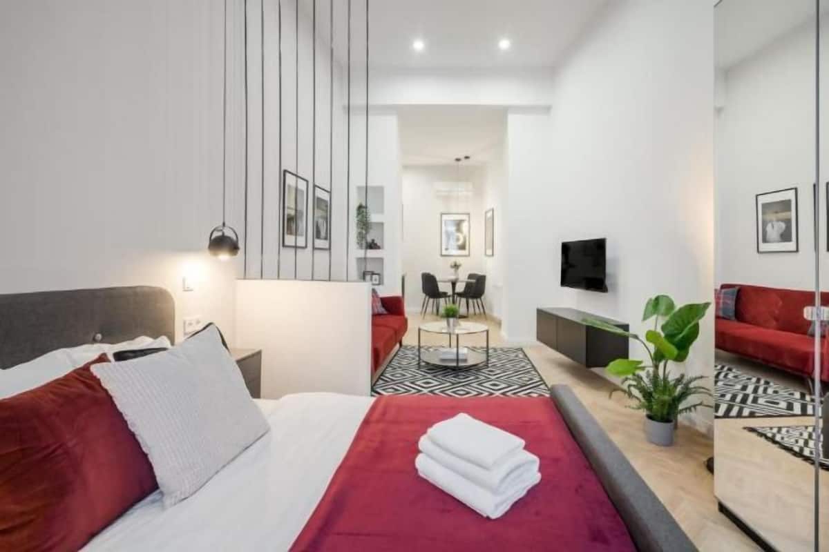 1 habitación y ropa de cama