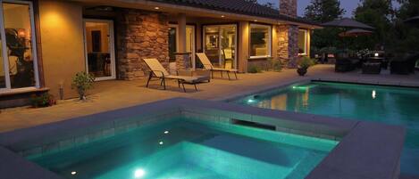 A heated pool