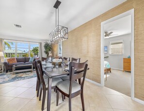 House, Multiple Beds, Pool Access, Pool View | Dining - Paws In Paradise (Cape Coral)