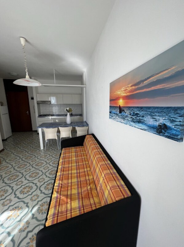 Leilighet, 1 soverom, røyk, balkong | Innvendig