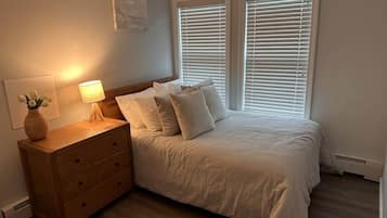 2 bedrooms, iron/ironing board, travel crib, WiFi