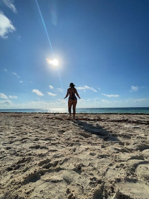 Beach nearby, white sand