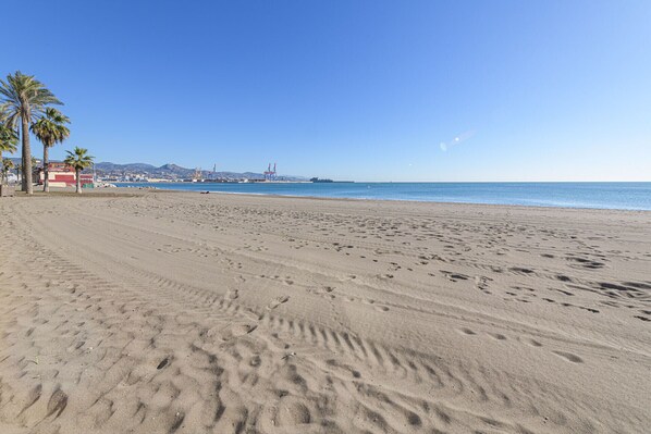 En la playa