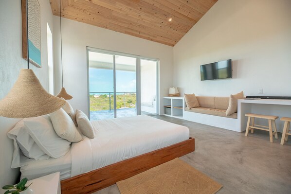 1 bedroom, WiFi, bed sheets - Modern Studio with Expansive Ocean View, Pool (Long Bay Hills)