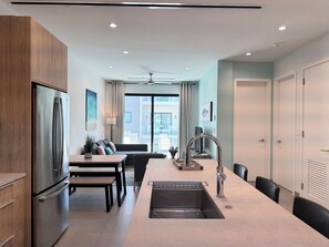 Interior - New, Boutique, 2BR Modern Condo + Pool + Gym - 5 min walk to Grace Bay Beach! (Grace Bay)