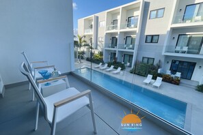 Pool - New, Boutique, 2BR Modern Condo + Pool + Gym - 5 min walk to Grace Bay Beach! (Grace Bay)