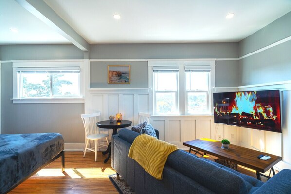 Smart TV, video library, offices