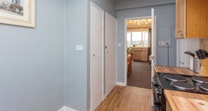 Fridge, microwave, oven, coffee/tea maker