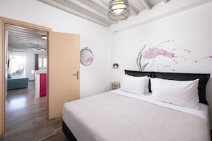 Comfort Apartment, Multiple Beds | 1 bedroom, in-room safe, blackout curtains, iron/ironing board -  Hosting Moments Mykonos Town Apartment (Mykonos)