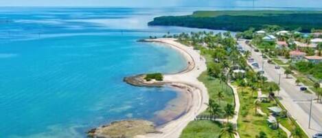 Sun loungers, beach towels