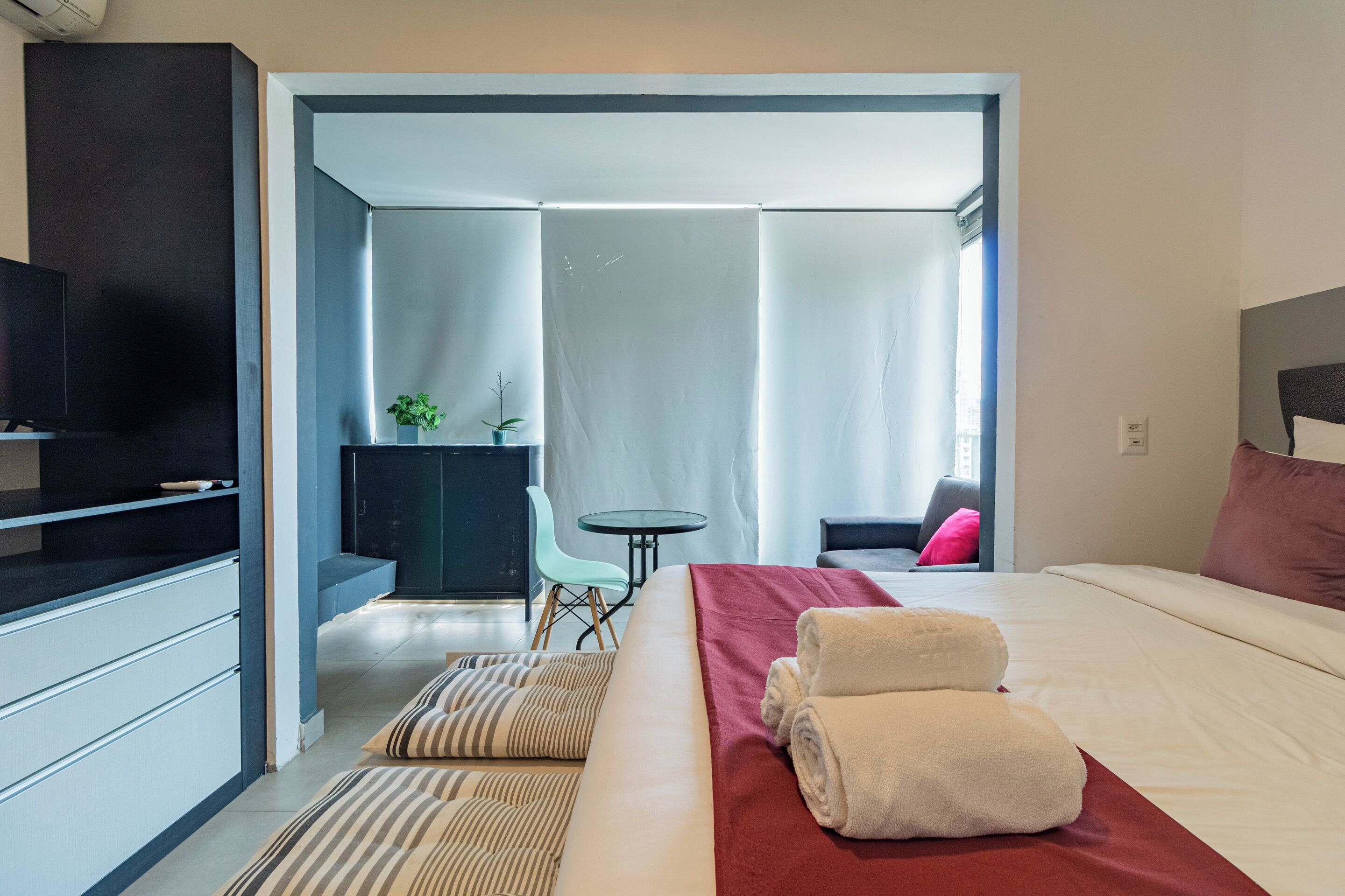 Estudio clásico (443314) | Espacio para trabajar con laptop, wifi gratis y ropa de cama 