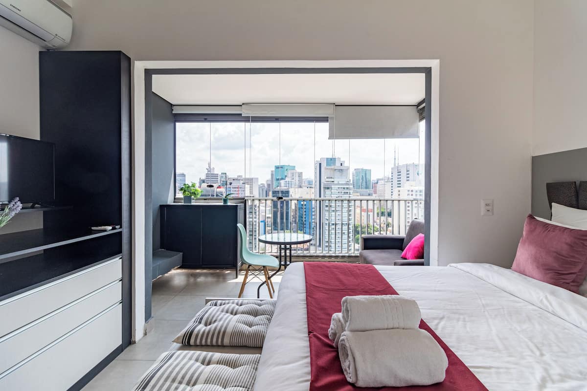 Estudio clásico (443314) | 1 dormitorio, espacio para trabajar con un portátil, wifi gratis