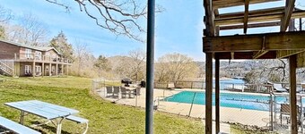 2 BR Waterfront Cabin w/ Pool + Swim & Boat dock